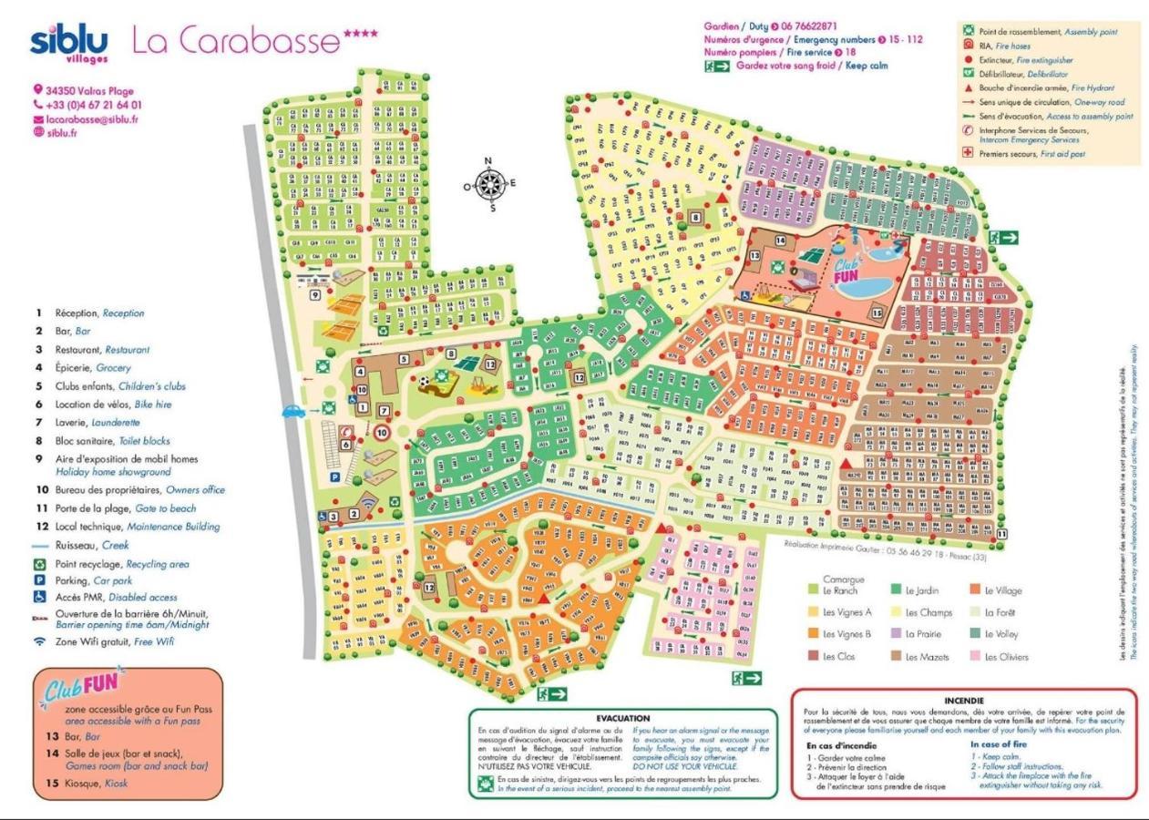 Mobilhome Vias Plage Dans Camping Exteriör bild
